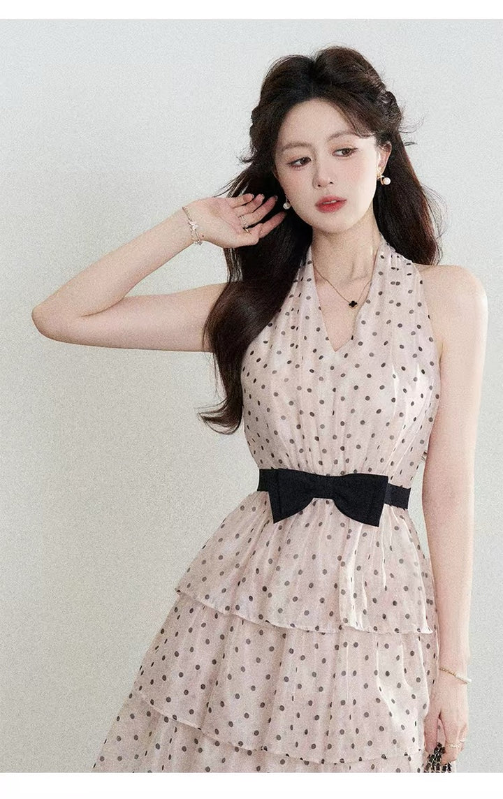 【dress】ドットティアードミニワンピース＆ロングワンピース   N3762