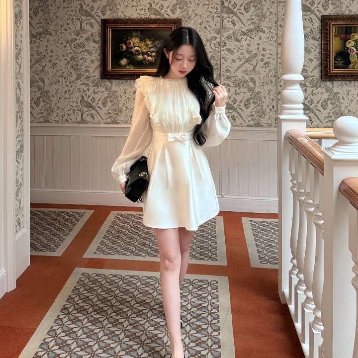 【dress】フリルミニワンピース   K0630