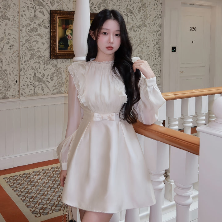 【dress】フリルミニワンピース   K0630