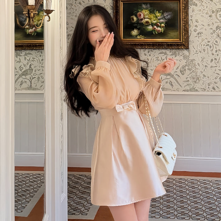 【dress】フリルミニワンピース   K0630