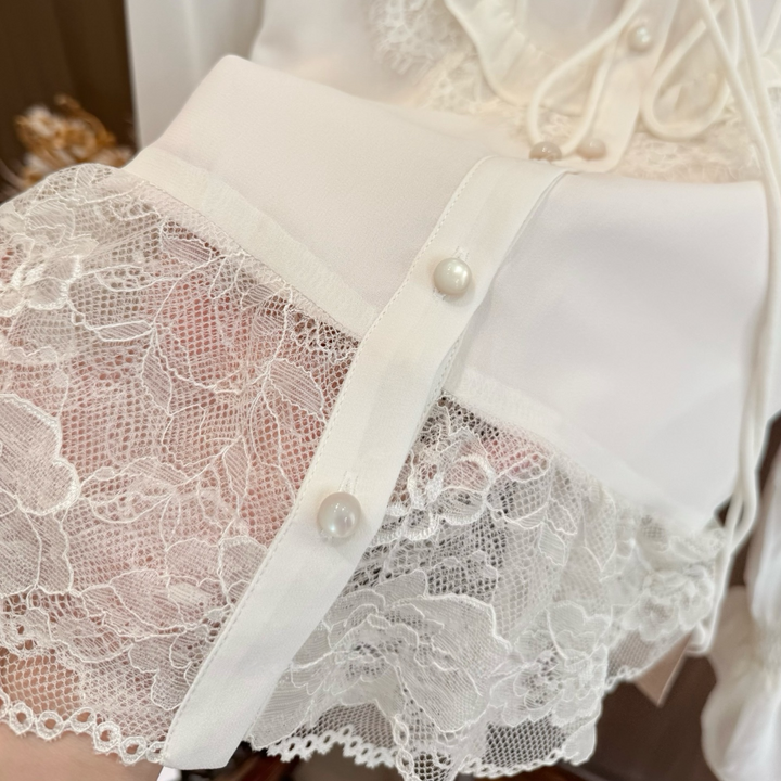 【tops】レースドッキングブラウス K0633