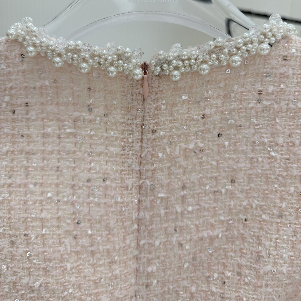【dress】リボンツイードミニワンピース   K0636
