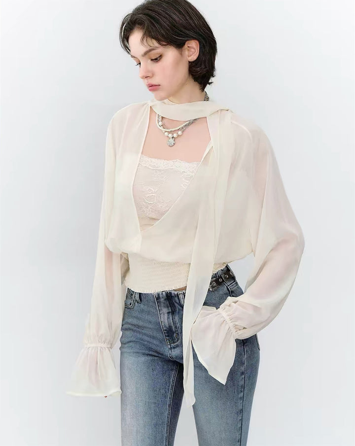 【tops】2WAYシアーブラウス  N3786
