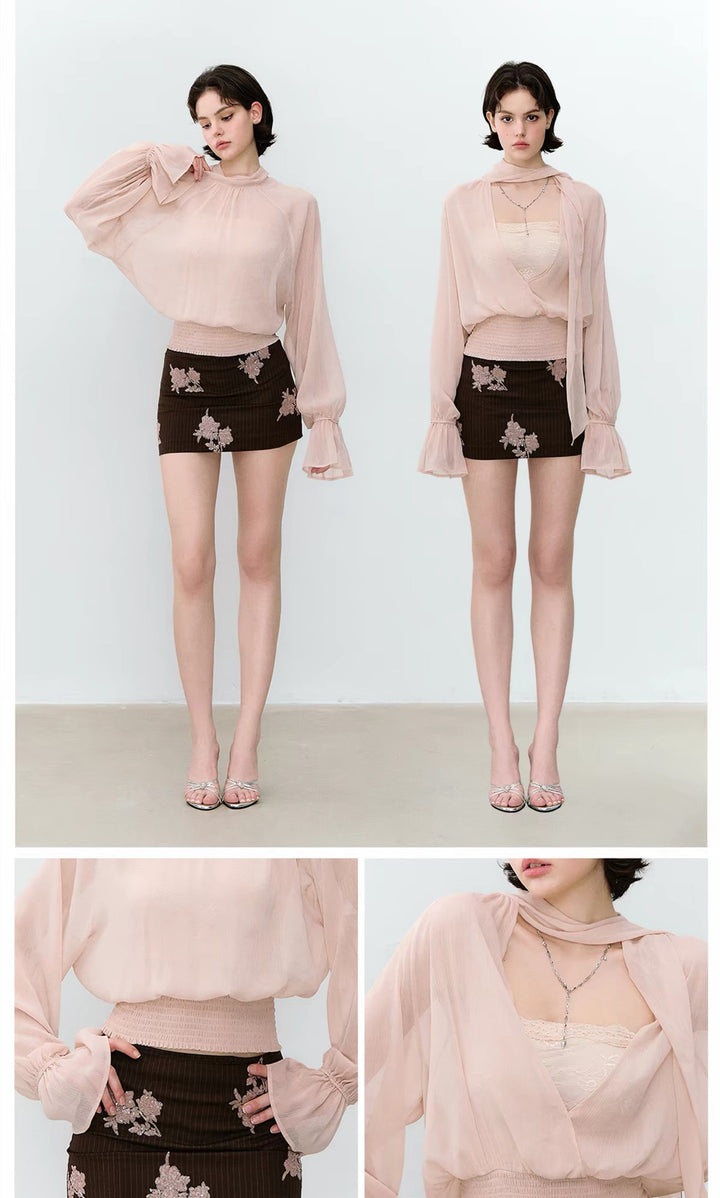 【tops】2WAYシアーブラウス  N3786