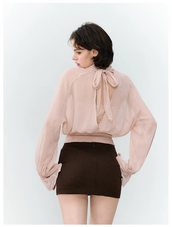 【tops】2WAYシアーブラウス  N3786