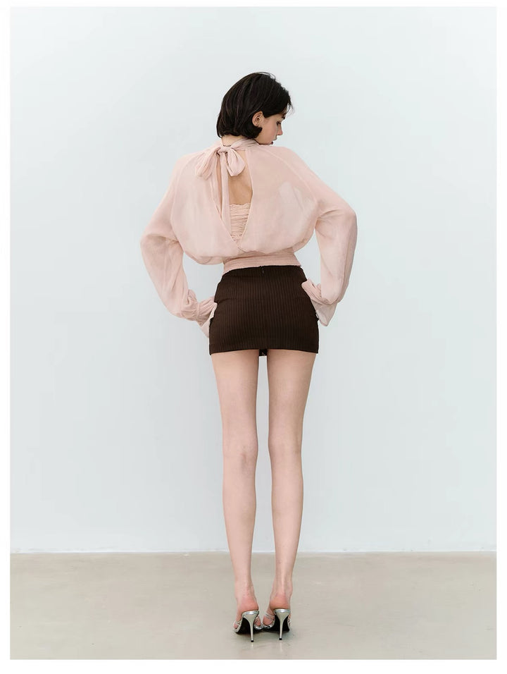 【tops】2WAYシアーブラウス  N3786