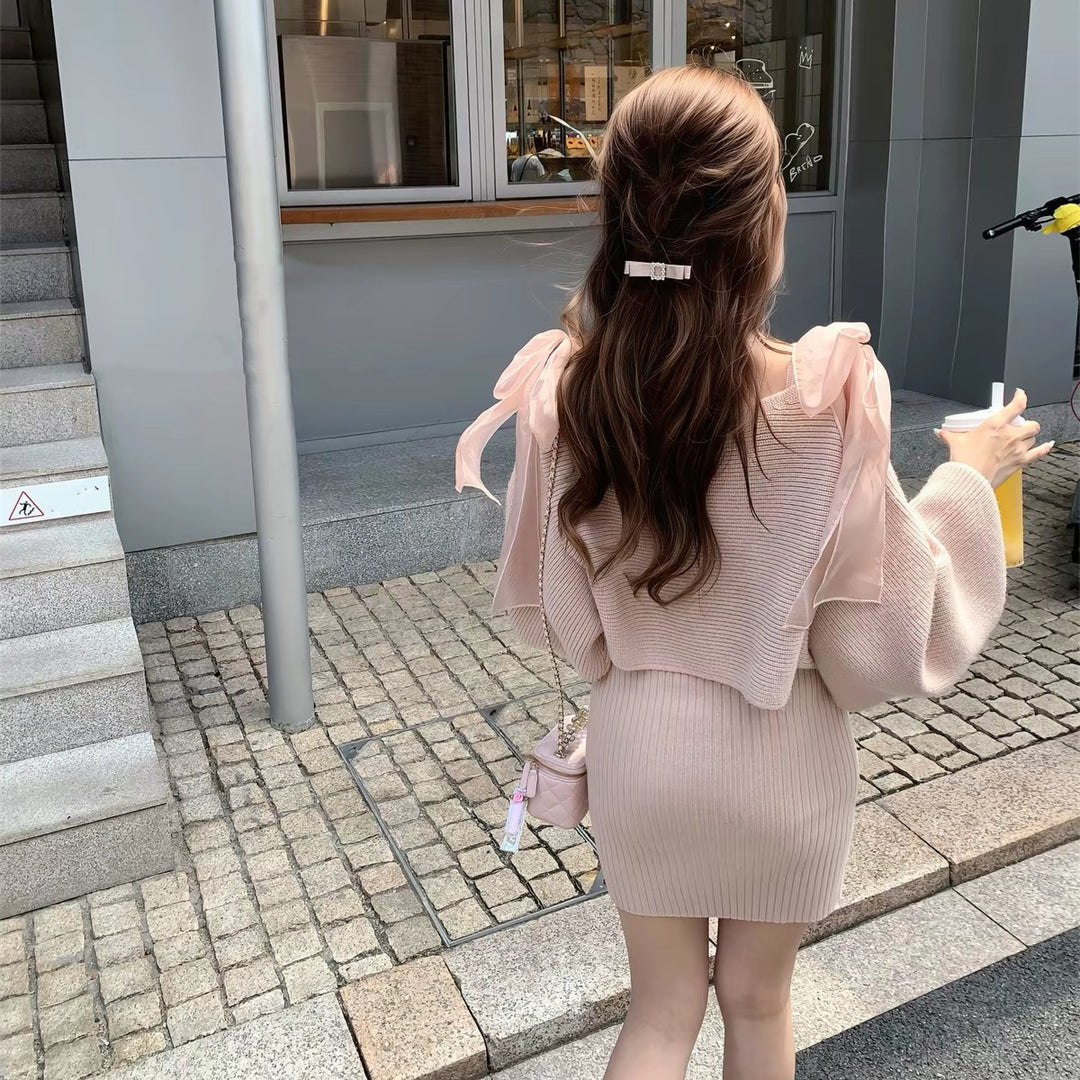 【set】4WAYシアードッキングワンピースセット  N3793