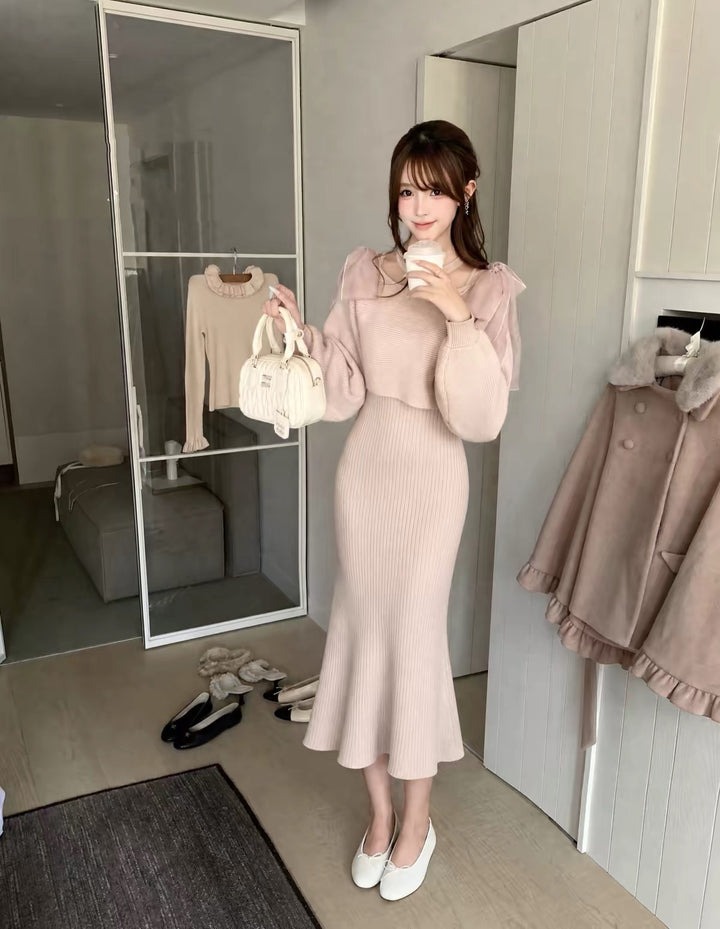 【set】4WAYシアードッキングワンピースセット  N3793