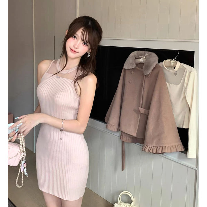 【set】4WAYシアードッキングワンピースセット  N3793
