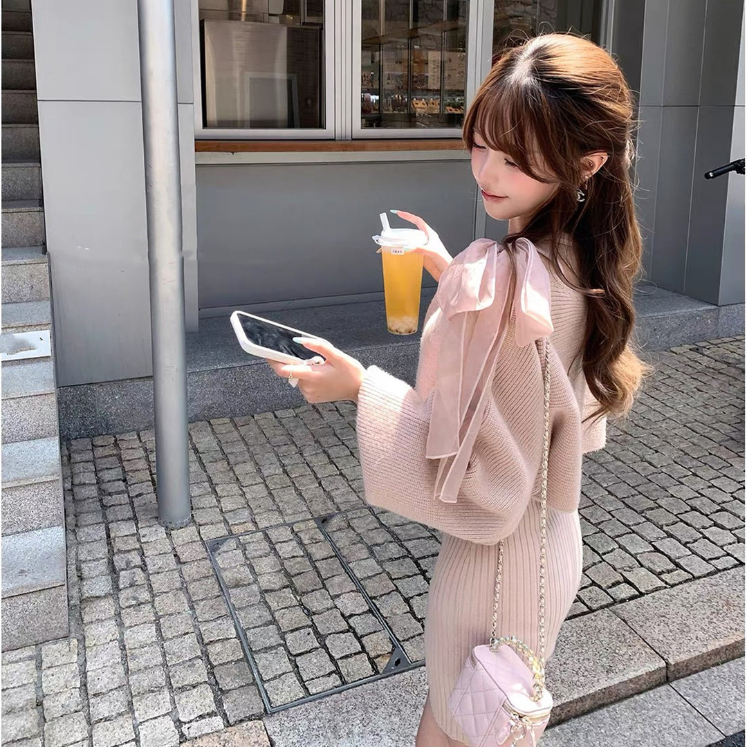 【set】4WAYシアードッキングワンピースセット  N3793