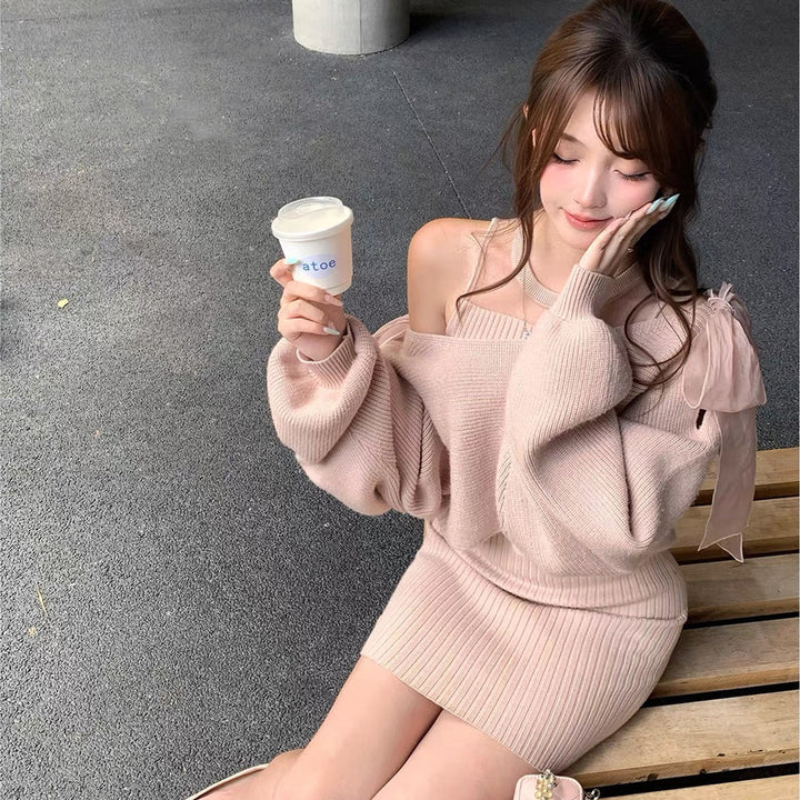 【set】4WAYシアードッキングワンピースセット  N3793