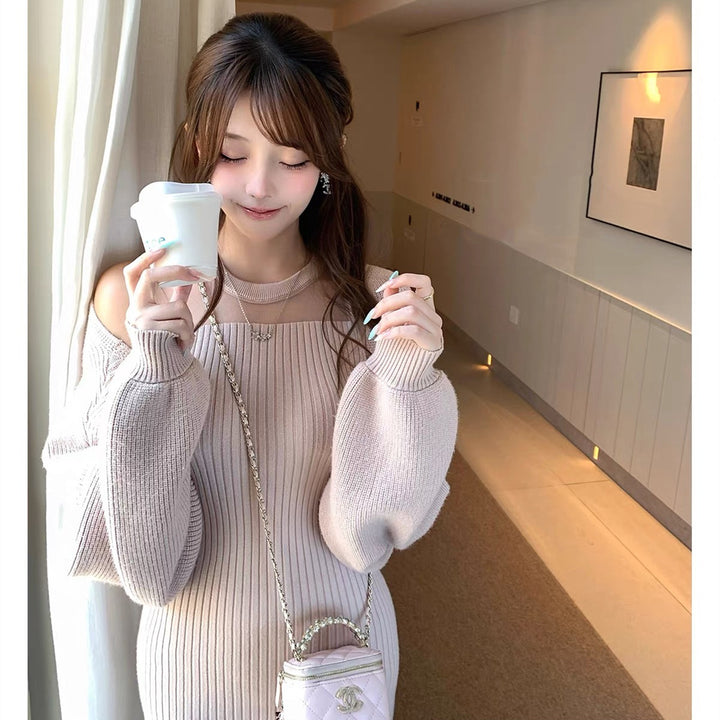 【set】4WAYシアードッキングワンピースセット  N3793