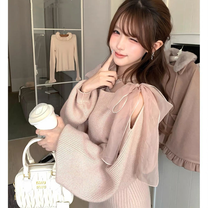 【set】4WAYシアードッキングワンピースセット  N3793