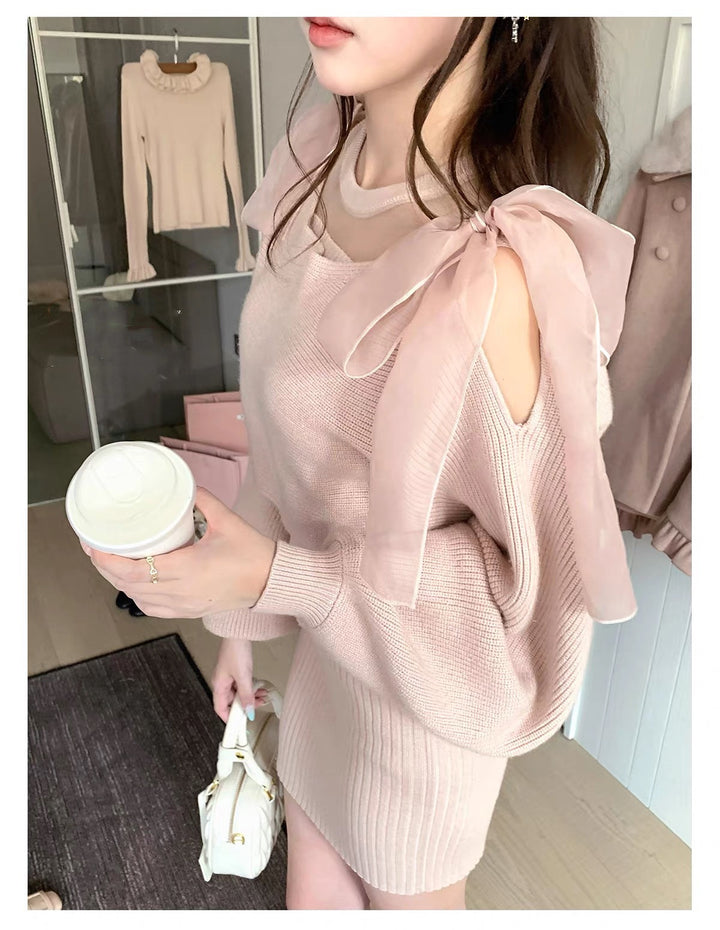【set】4WAYシアードッキングワンピースセット  N3793