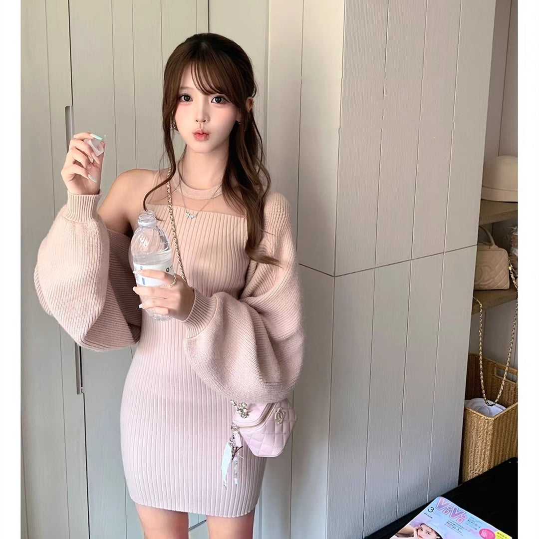 【set】4WAYシアードッキングワンピースセット  N3793