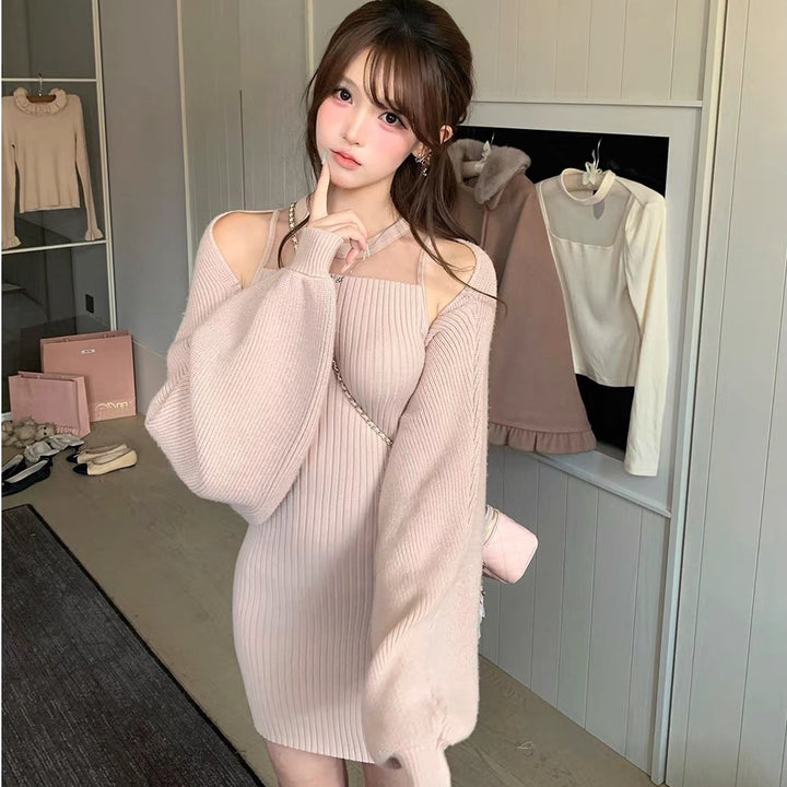 【set】4WAYシアードッキングワンピースセット  N3793