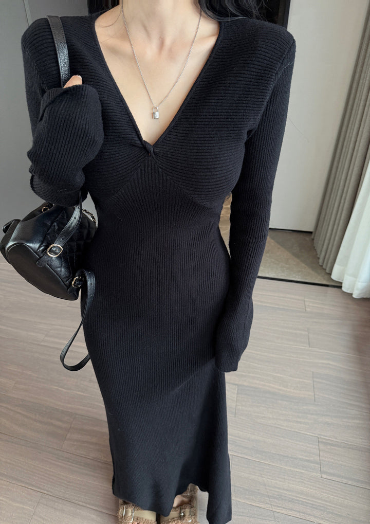 【dress】ニットロングワンピース　N3814