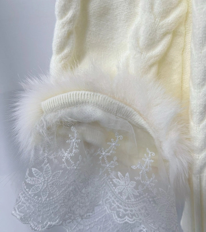 【tops】レースドルマンスリーブニットトップス　N3868