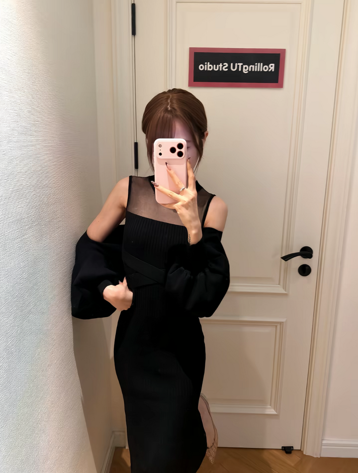 【set】4WAYシアードッキングワンピースセット  N3876