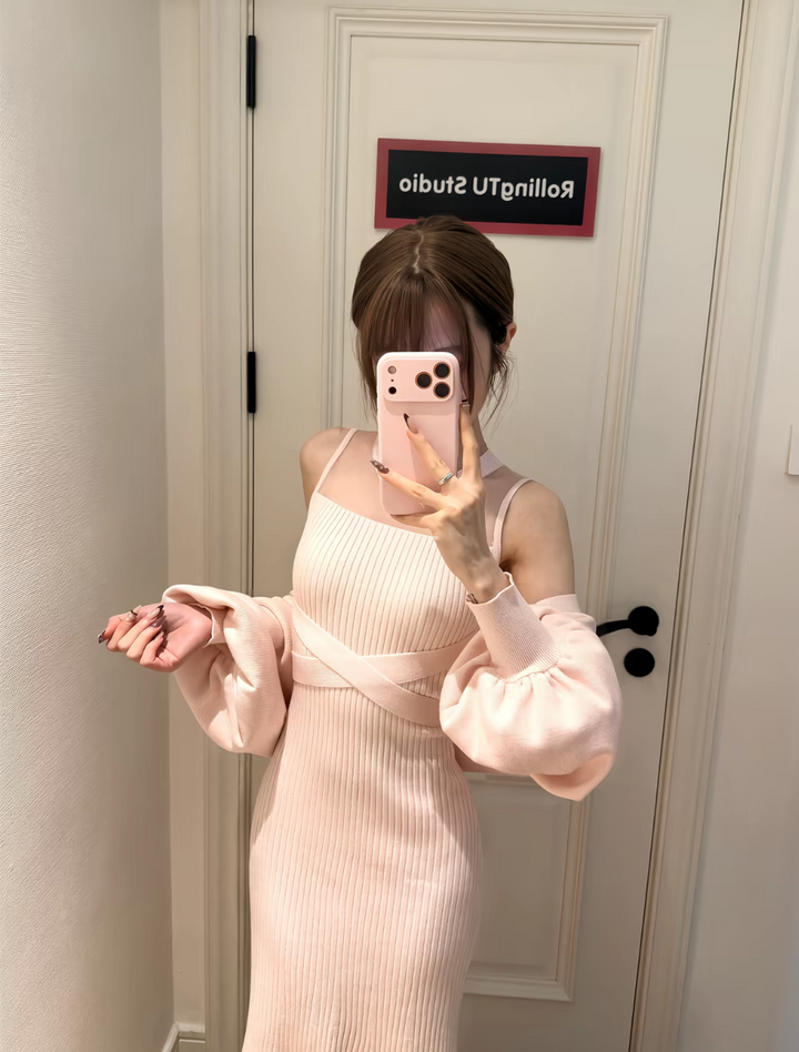 【set】4WAYシアードッキングワンピースセット  N3876