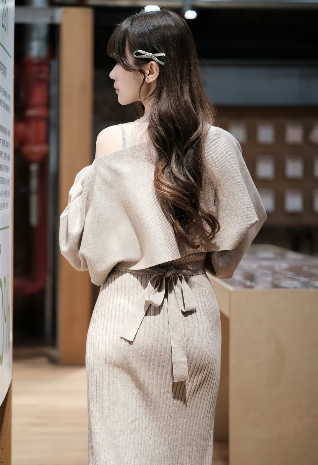 【set】4WAYシアードッキングワンピースセット  N3876