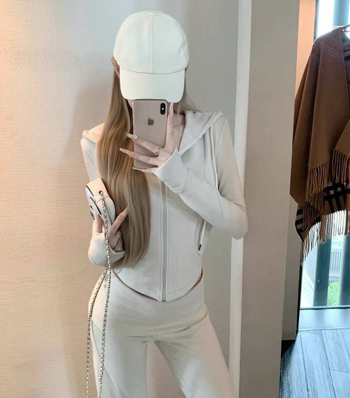 【set】パーカー×フレアパンツセット N3878