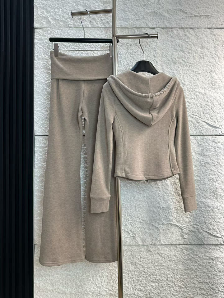 【set】パーカー×フレアパンツセット N3878
