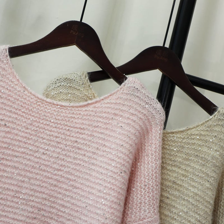 【tops】キラキラニットセーター　M25371