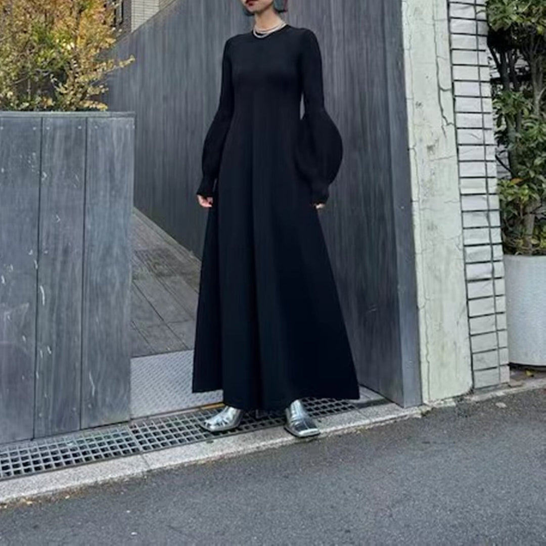 【dress】ドッキングニットワンピース 　N2738