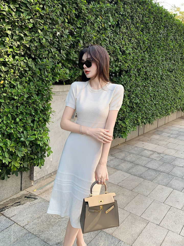 【dress】薄手ニットワンピース　M29747