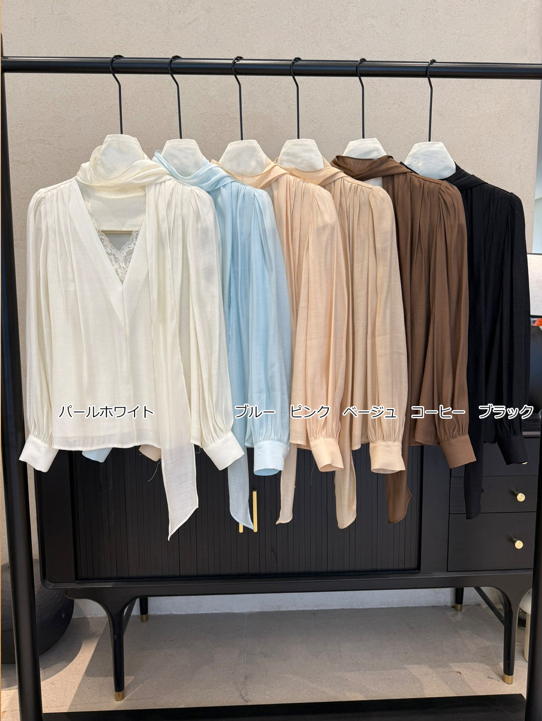 【tops】レースドッキングトップス Q8970