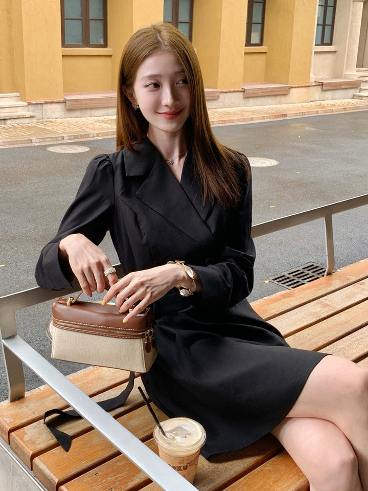 【dress】ベルト付きワンピース Q8964