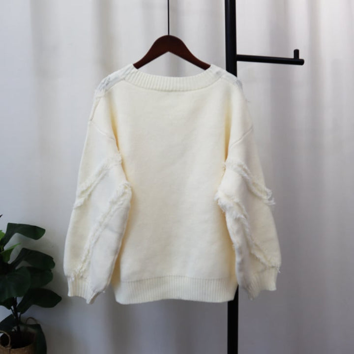【tops】Vネックニットセーター　M26631