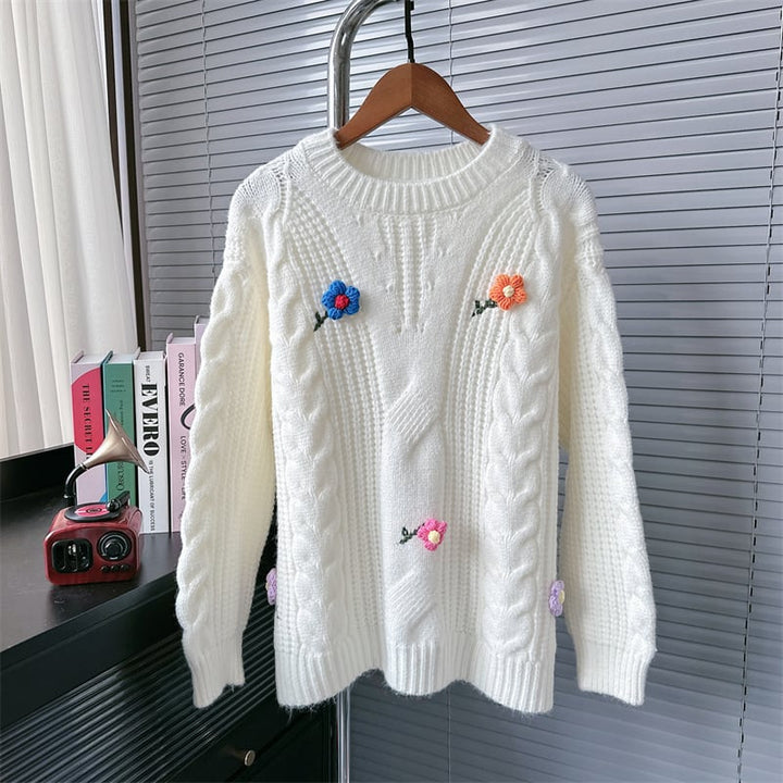 【tops】クルーネックニットセーター　M26878