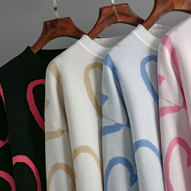【tops】クルーネックニットセーター　M17833