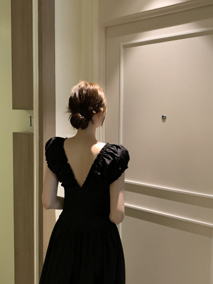 【dress】Vネックワンピース　M24626