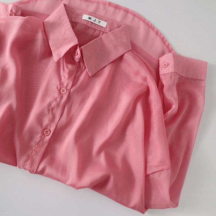 【tops】紫外線対策シャツトップス　M24689