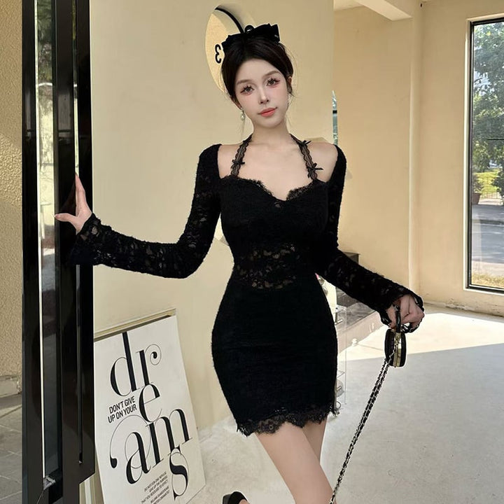 【dress】カットワークレースワンピース　M28311