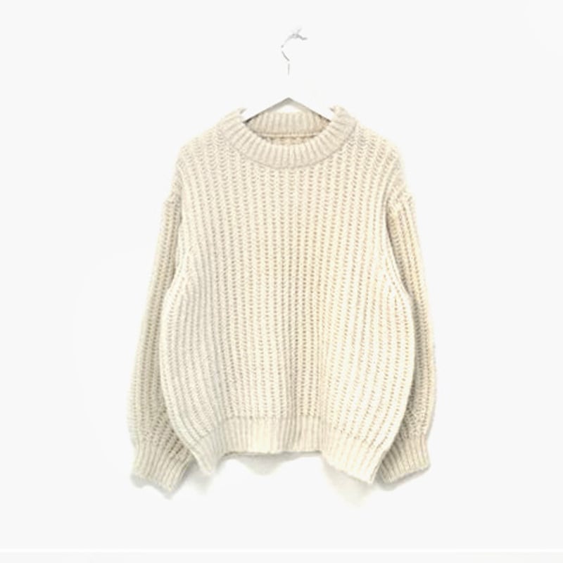 【tops】クルーネックニットセーター　M26660