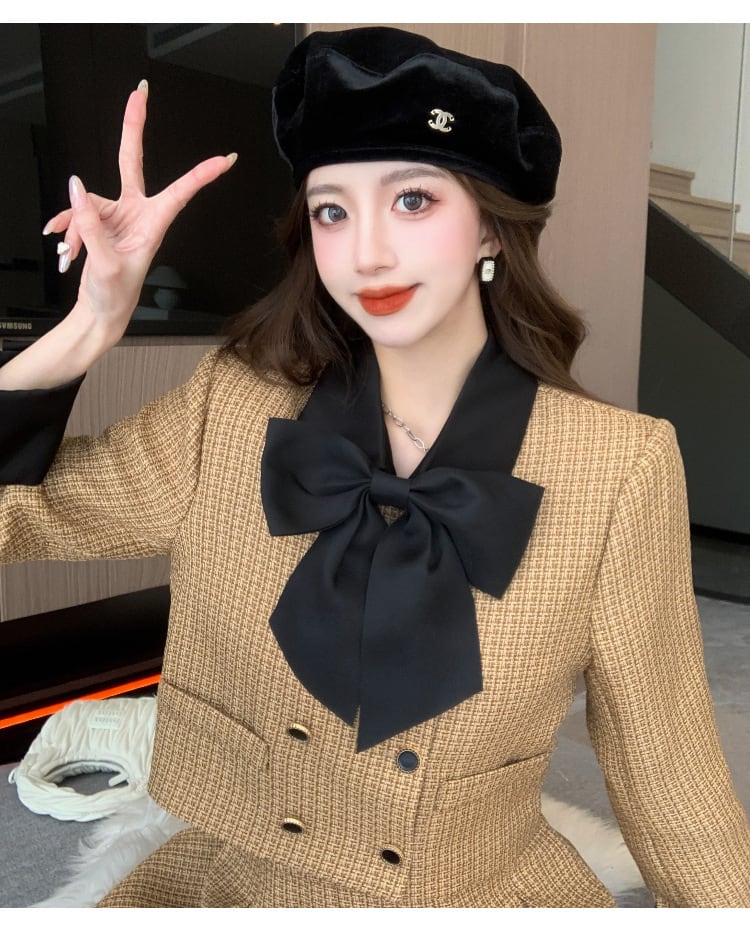 【set】ショートジャケット×スカートセット　M19337