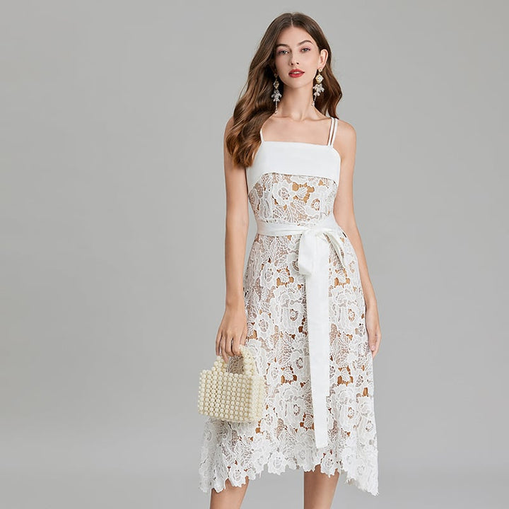 【dress】カットワークキャミワンピース　M25064