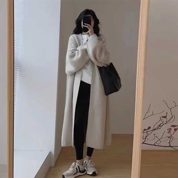 【outer】ロング丈ニットカーデ　M18409