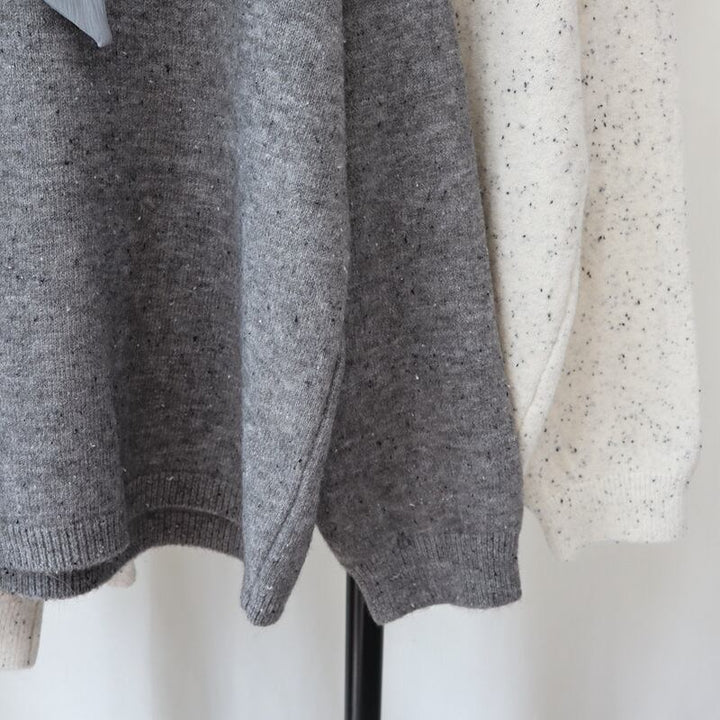 【tops】リボン付きニットセーター　M27598