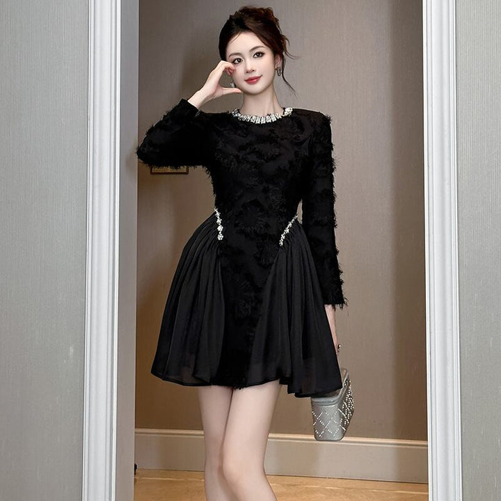 【dress】ビジューデートワンピース　M28135