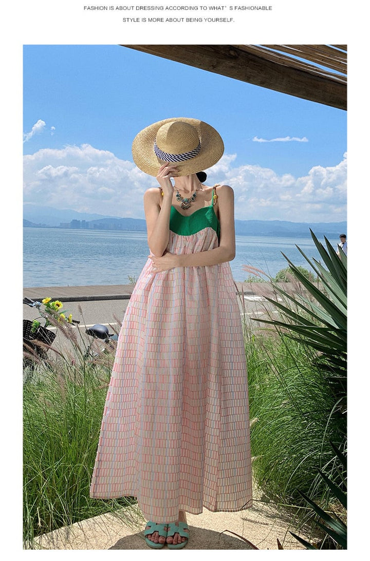 【dress】配色キャミワンピース　M21594