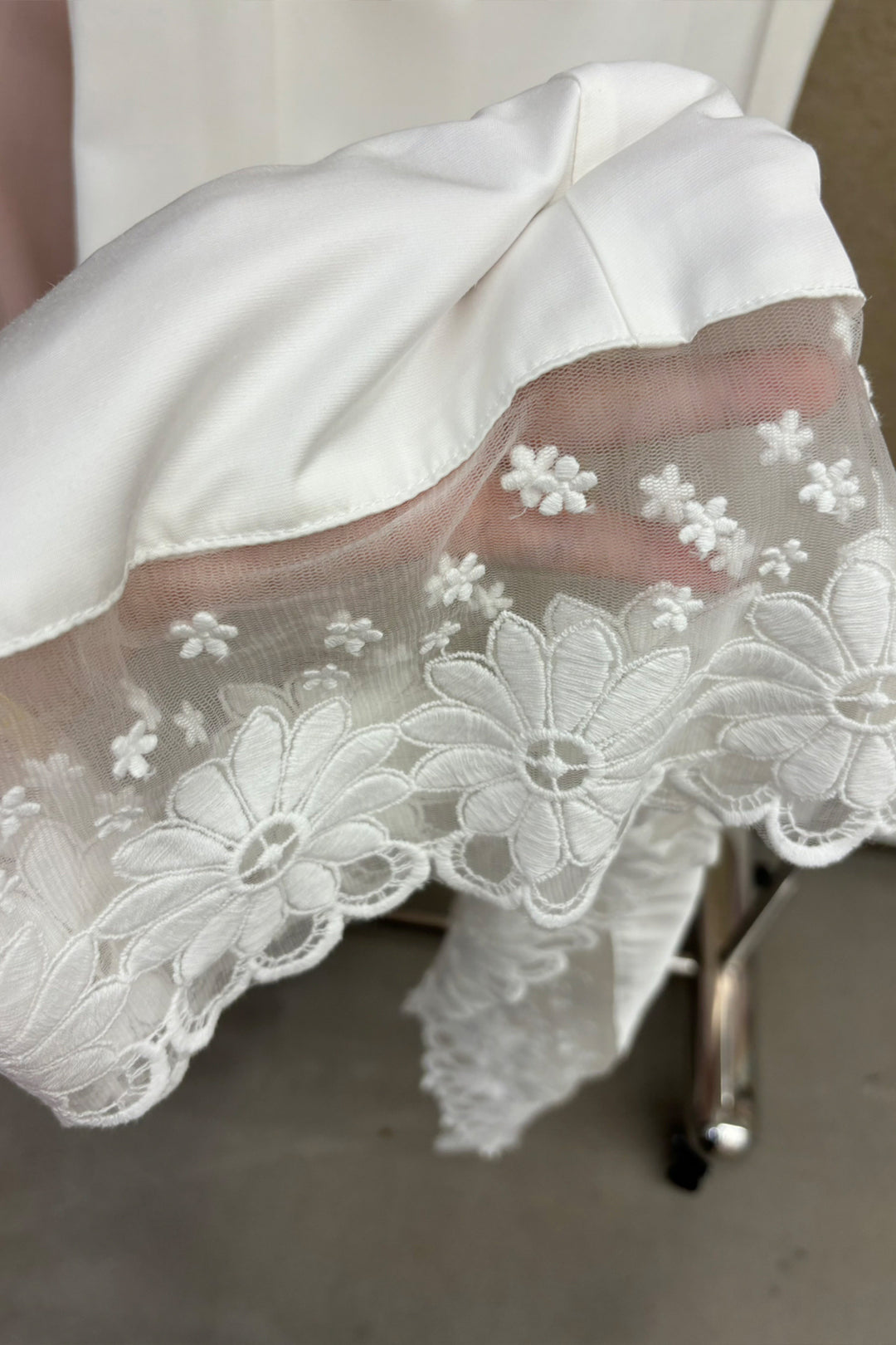 【dress】レースドッキングロングキャミワンピース Q8680