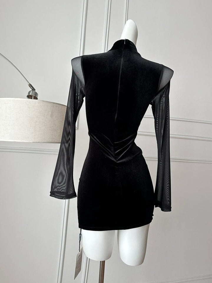 【dress】チュールドッキングワンピース　M27863