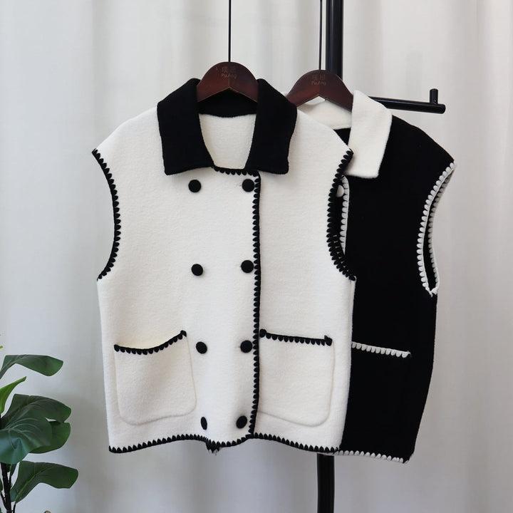 【tops】アウトポケットノースリーブジレ　M17992