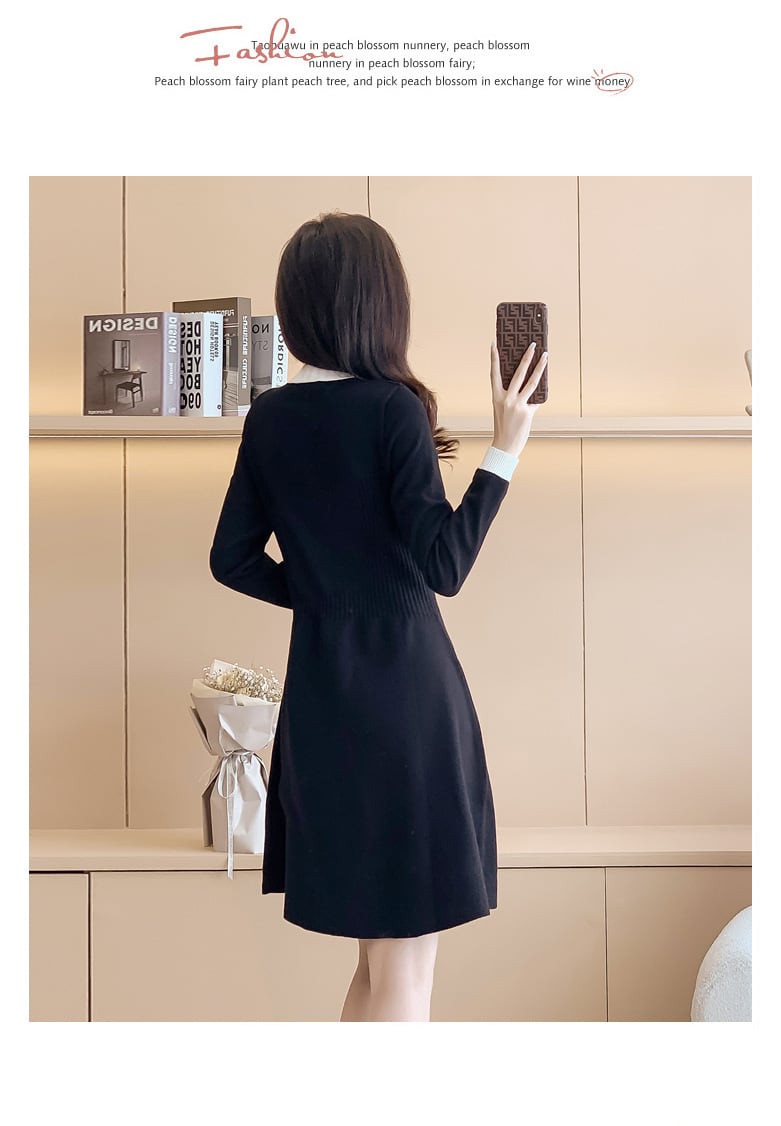 【dress】輝いて超人気 ! エレガントニットワンピース　M17472