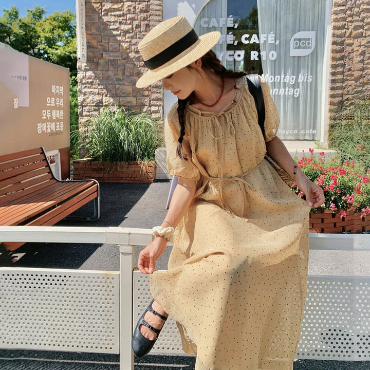 【dress】ドット柄ワンピース　M23929